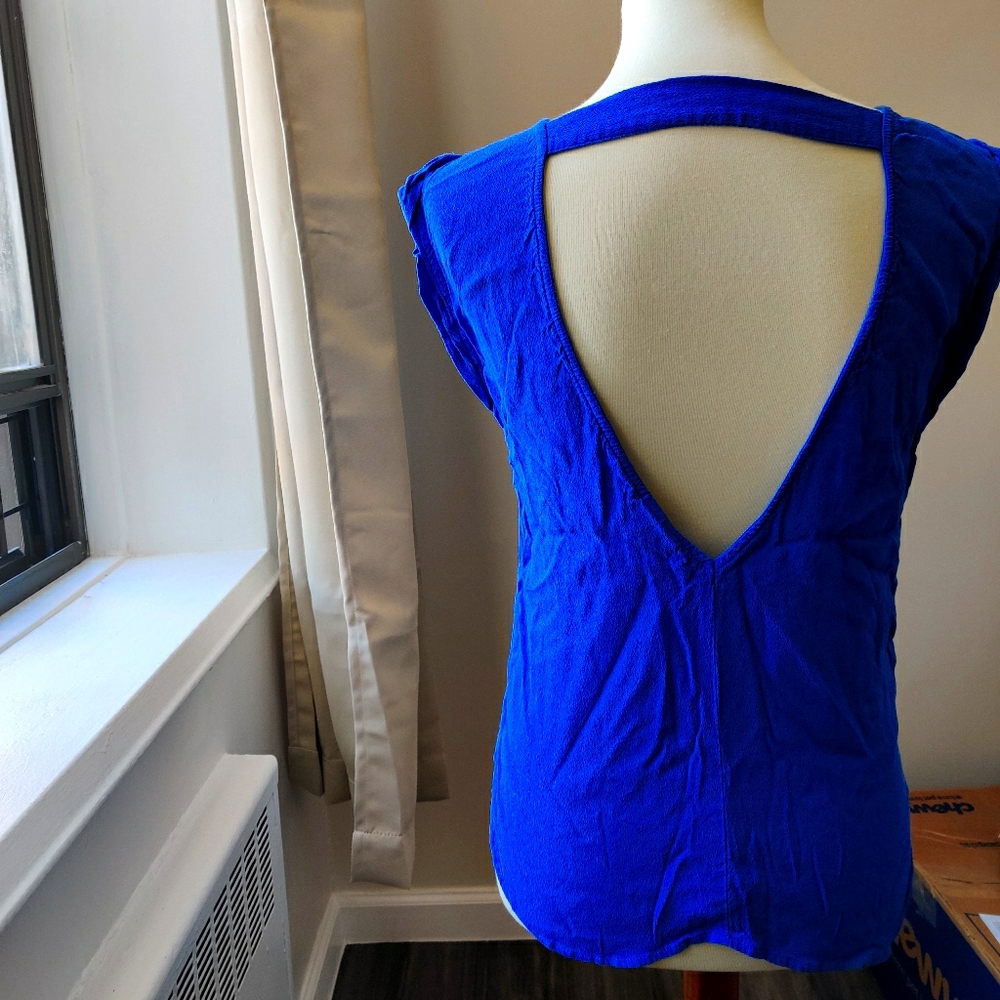 Open back tank top